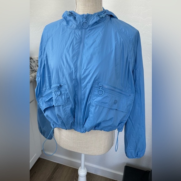 Forever 21 Blue Utility Jacket with Elastic Hem - Picture 1 of 8